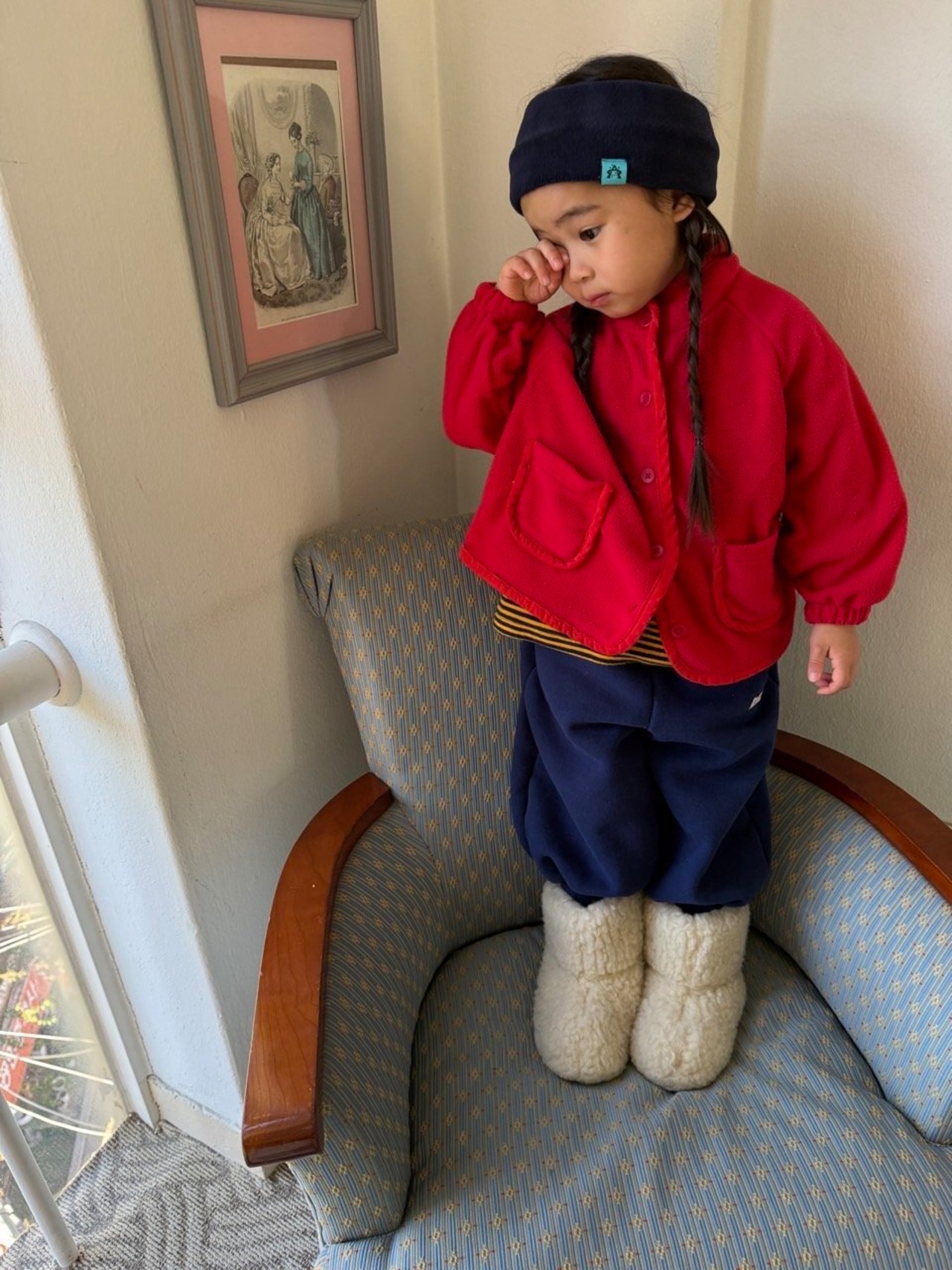 Apfel［取寄］scon button fleece jacket 26winter