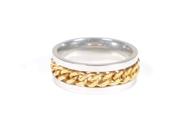 【316L flat chain ring】 / GOLD