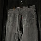 Levi’s 550 BLACK DENIM PANTS W40 L32　リーバイス　ブラックデニム　バギー