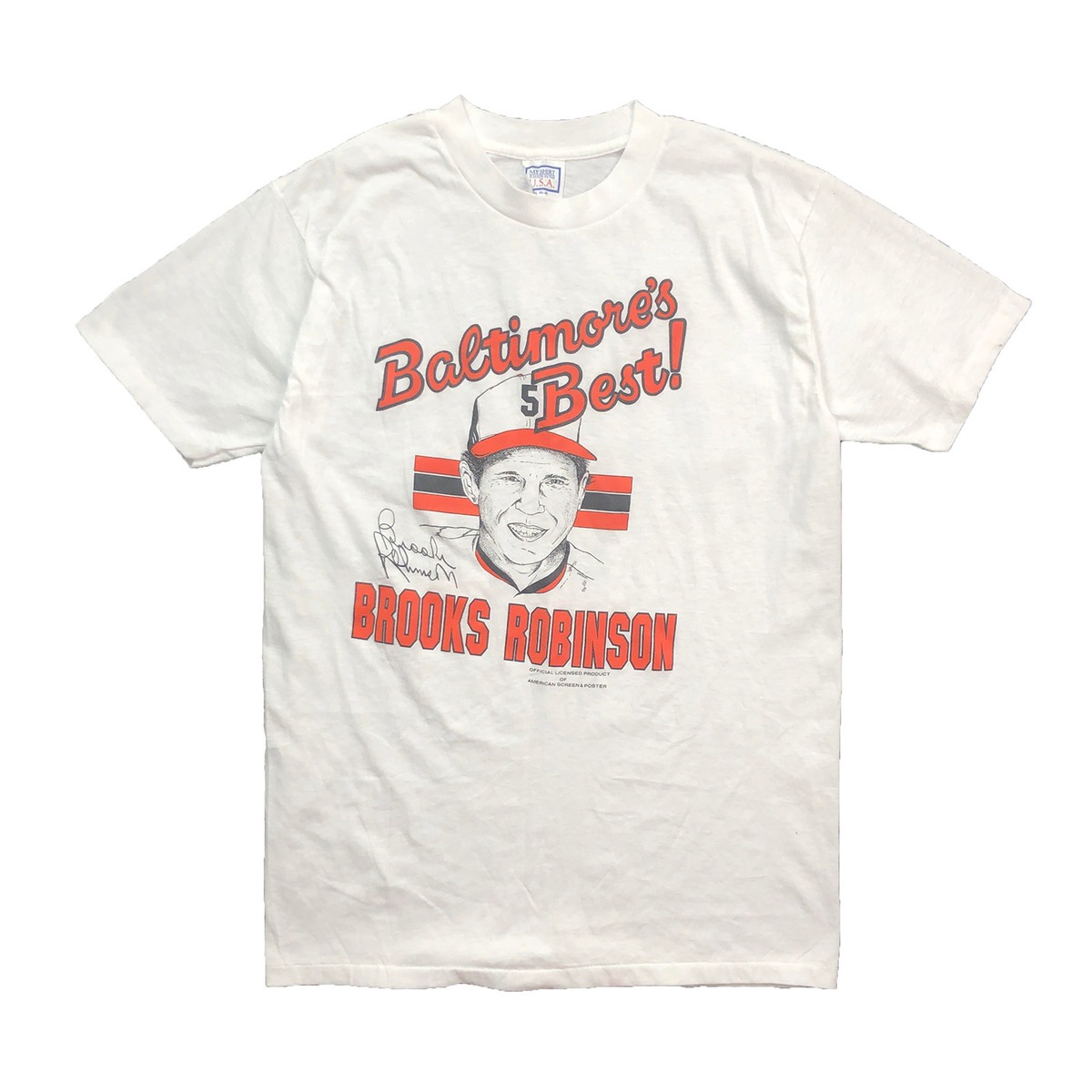 80S USA製 MLB ボルチモア オリオールズ ブルックス ロビンソン 殿堂 