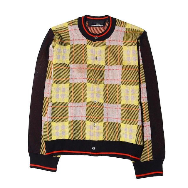 00's tricot COMME des GARÇONS   tartan check　 cardigan