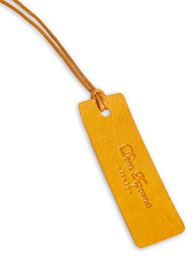 [Dom Teporna] しおり 本革 イタリアンレザー 紐付き ブックマーク おしゃれな読書に ブックマーカー 栞 ブラウン