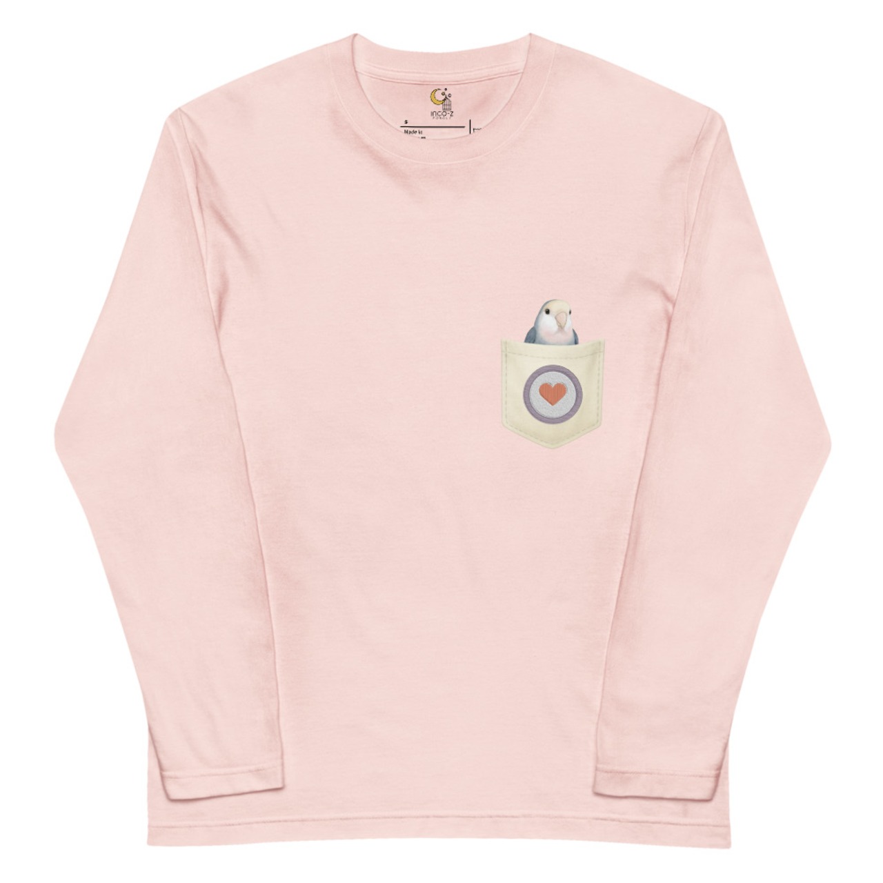 inco-z | 長袖Tシャツ コザクラ_WFmauve pocket design In00036