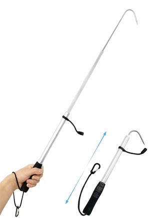 【人気】ギャフ フィッシュギャフ テレスコ仕様 伸縮式 フィッシングツール グリッパー魚釣り