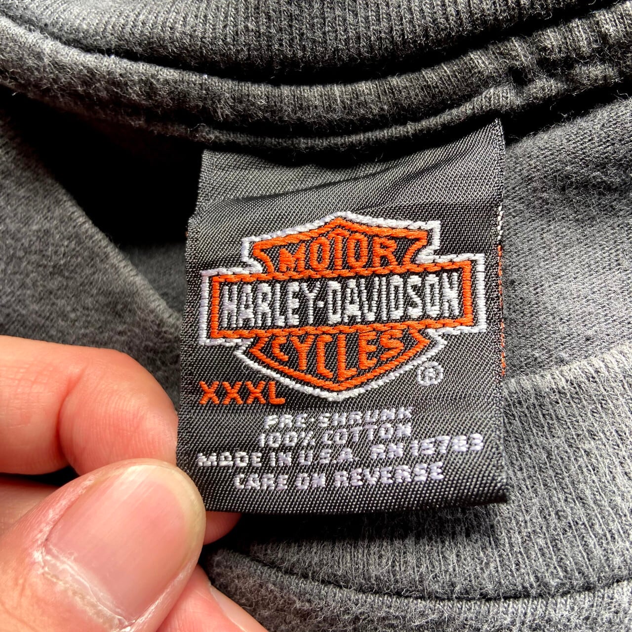ビッグサイズ USA製 Harley-Davidson ハーレーダビッドソン 胸ロゴ