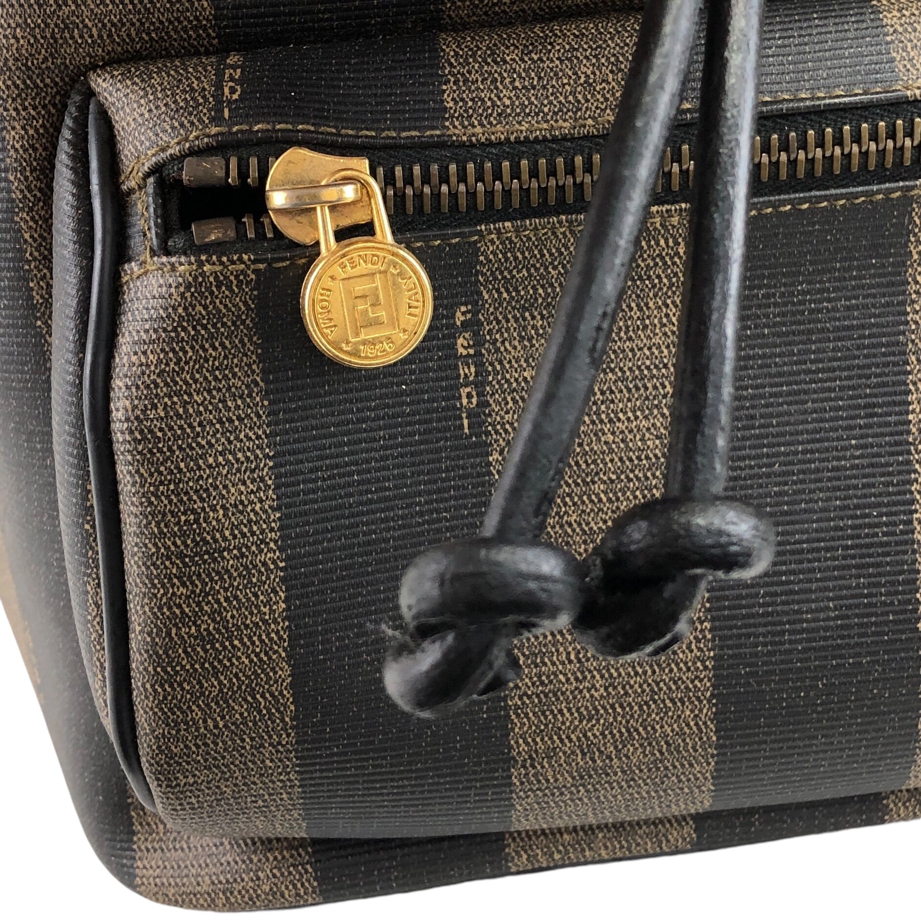 FENDI フェンディ ペカン バックパック ブラウン ブラック PVC FENDI フェンディ ペカン バックパック ブラウン ブラック PVC