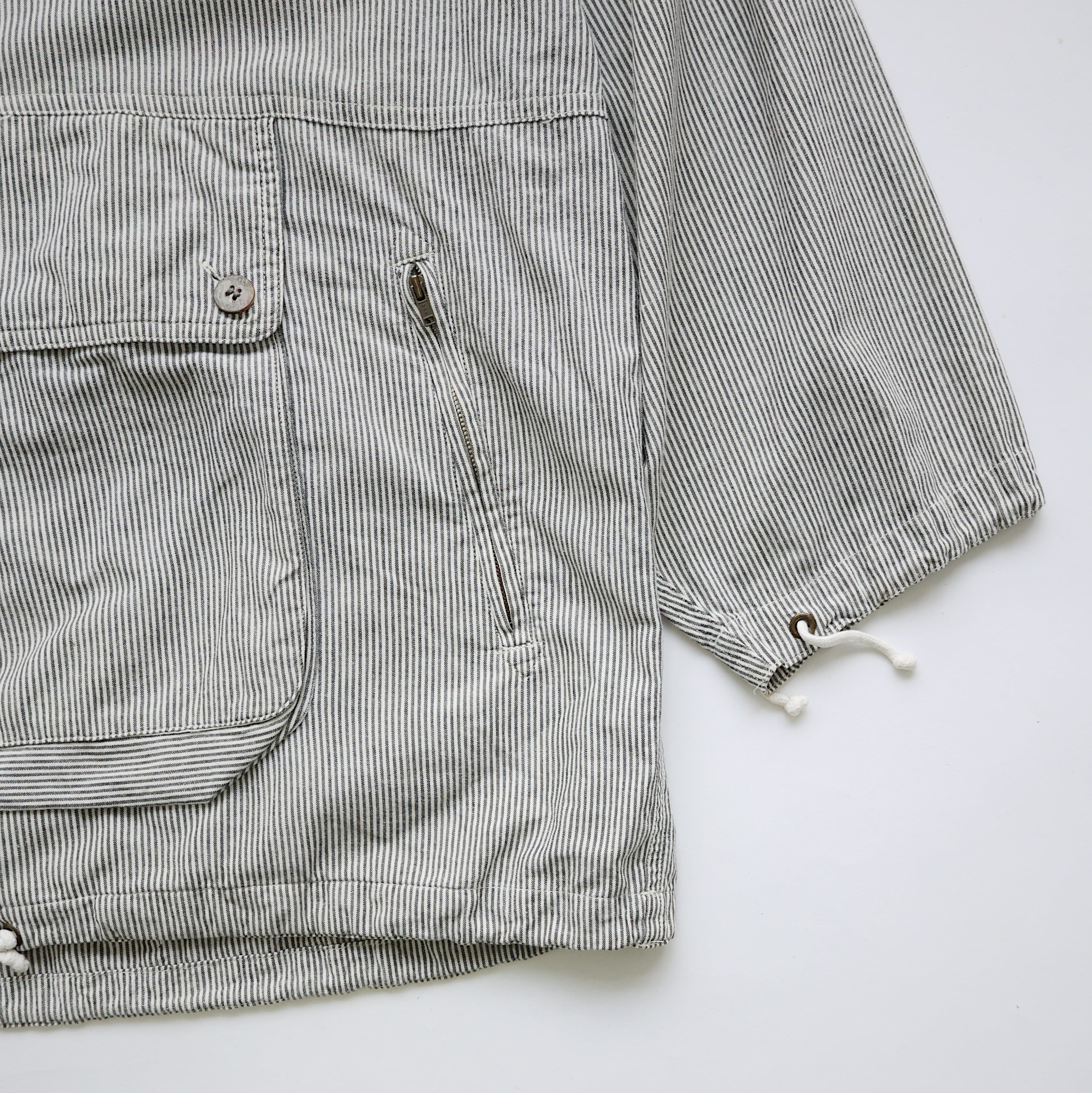 I.S. ISSEY MIYAKE CHISATO TSUMORI DESIGN STRIPE COTTON ANORAK