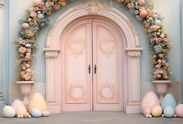 【即納】おうちスタジオポスター（pink door）（幅150cm×高さ100cm）