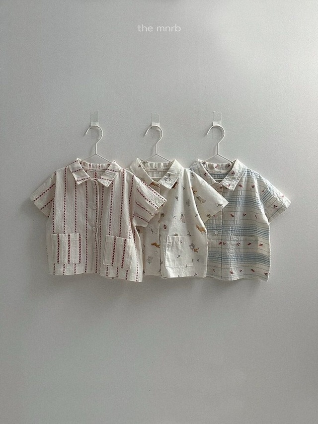 【 minirobe / 予約 】Multi Short-Sleeve Shirt