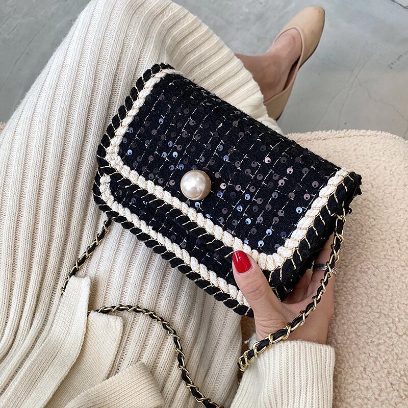 オータムウィンターレッド 秋物 冬物 スクウェア 手作りハンドバック48824517322