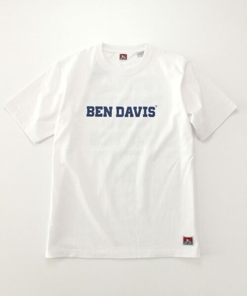BEN DAVIS (ベンデイビス) COLLEGE LOGO SHORT SLEEVE TEE 半袖Tシャツ C-1580038 ホワイト