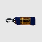 vibram light case (navy×orange) with orange glowing zip