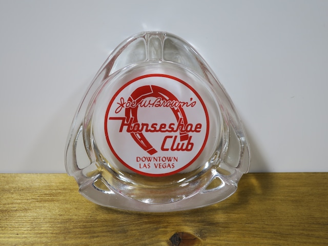 ヴィンテージU.S.A アッシュトレイ/灰皿(ガラス) HORSESHOE CLUB