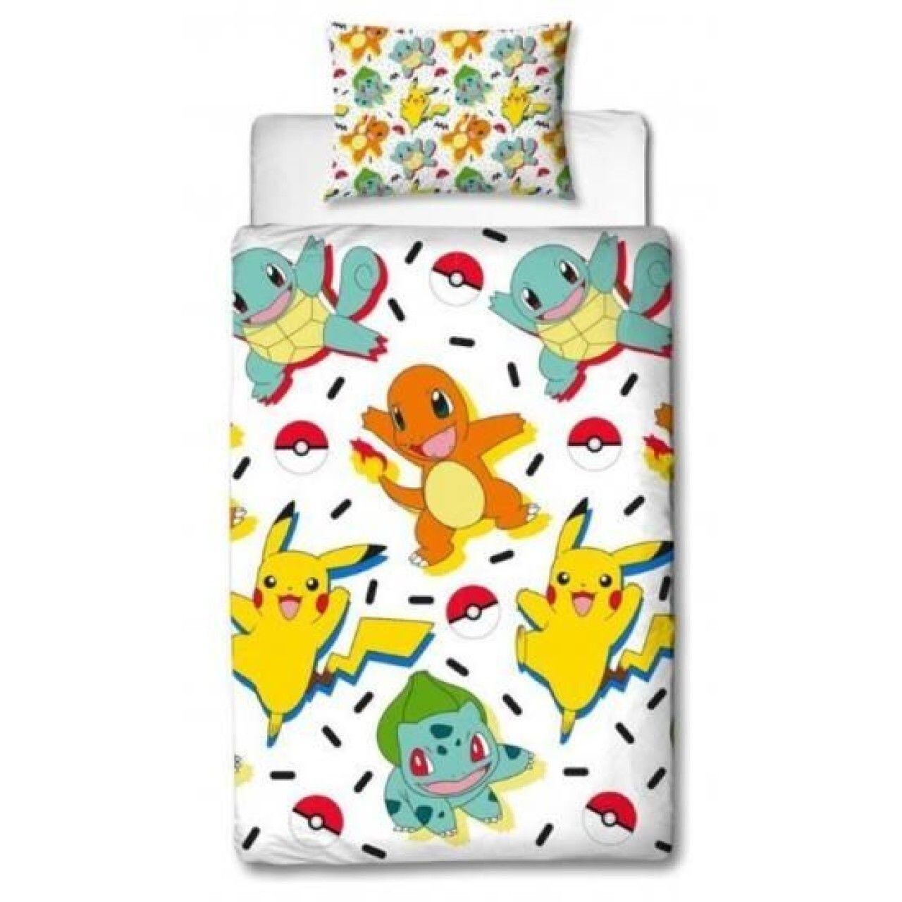 ポケモン ピカチュウ 掛け布団カバー 枕カバー シングル セット リバーシブル 公式ライセンス