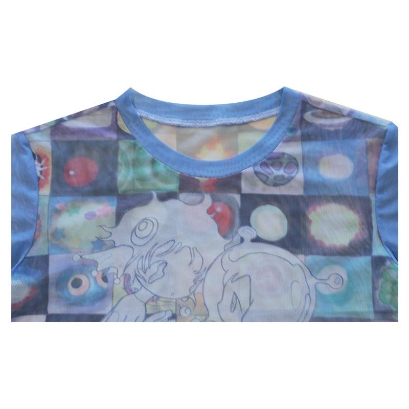 Hashtag DDD オリジナルY2Kイラストマンガ トップスカットソー