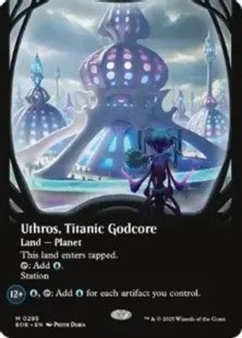MTG《巨大な神核、ウスロス/Uthros, Titanic Godcore(EOE)》英語 ボーダーレス