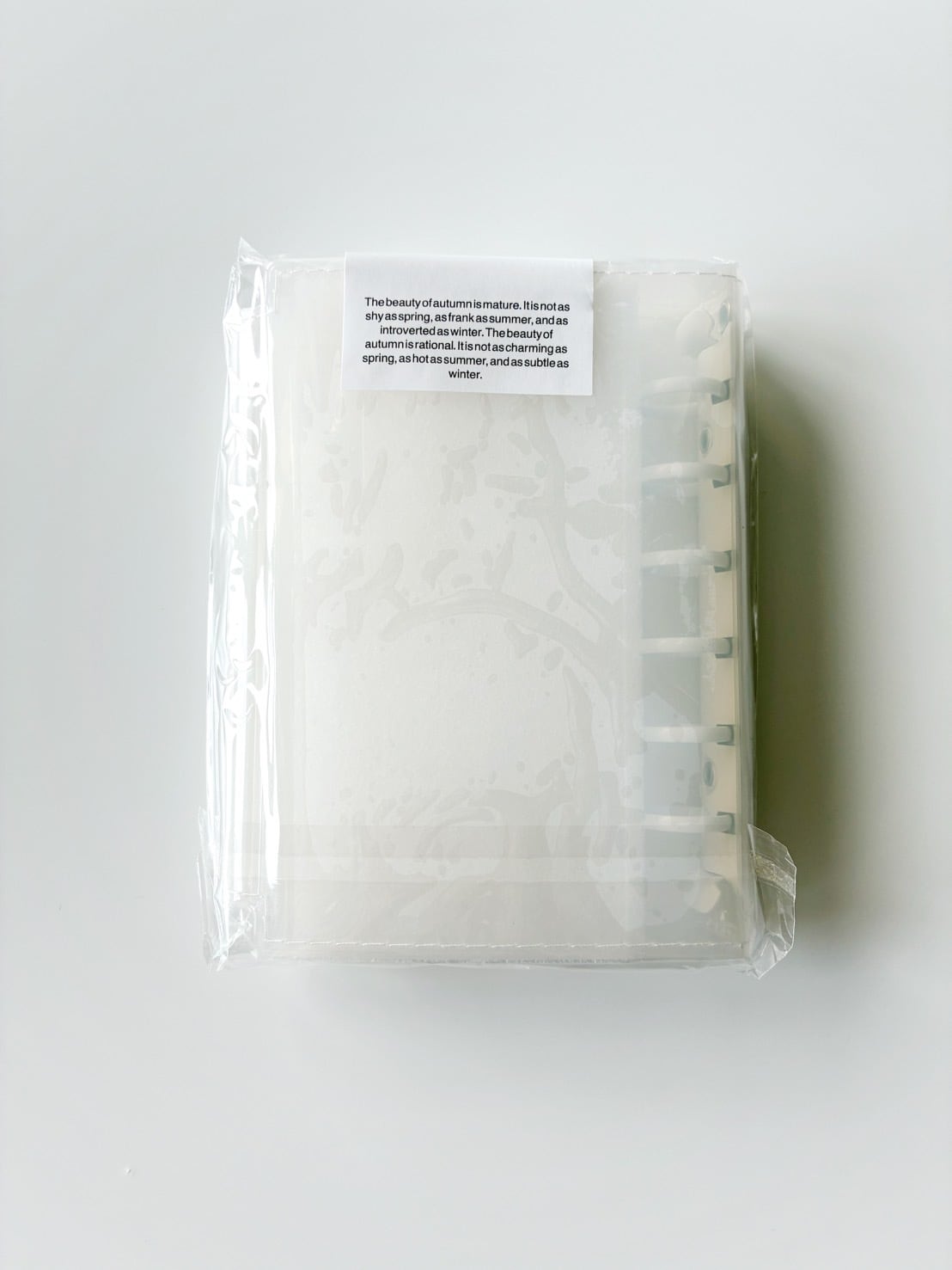 SEVEN MINT A7 3-Fold Clear Binder (white) | huee.