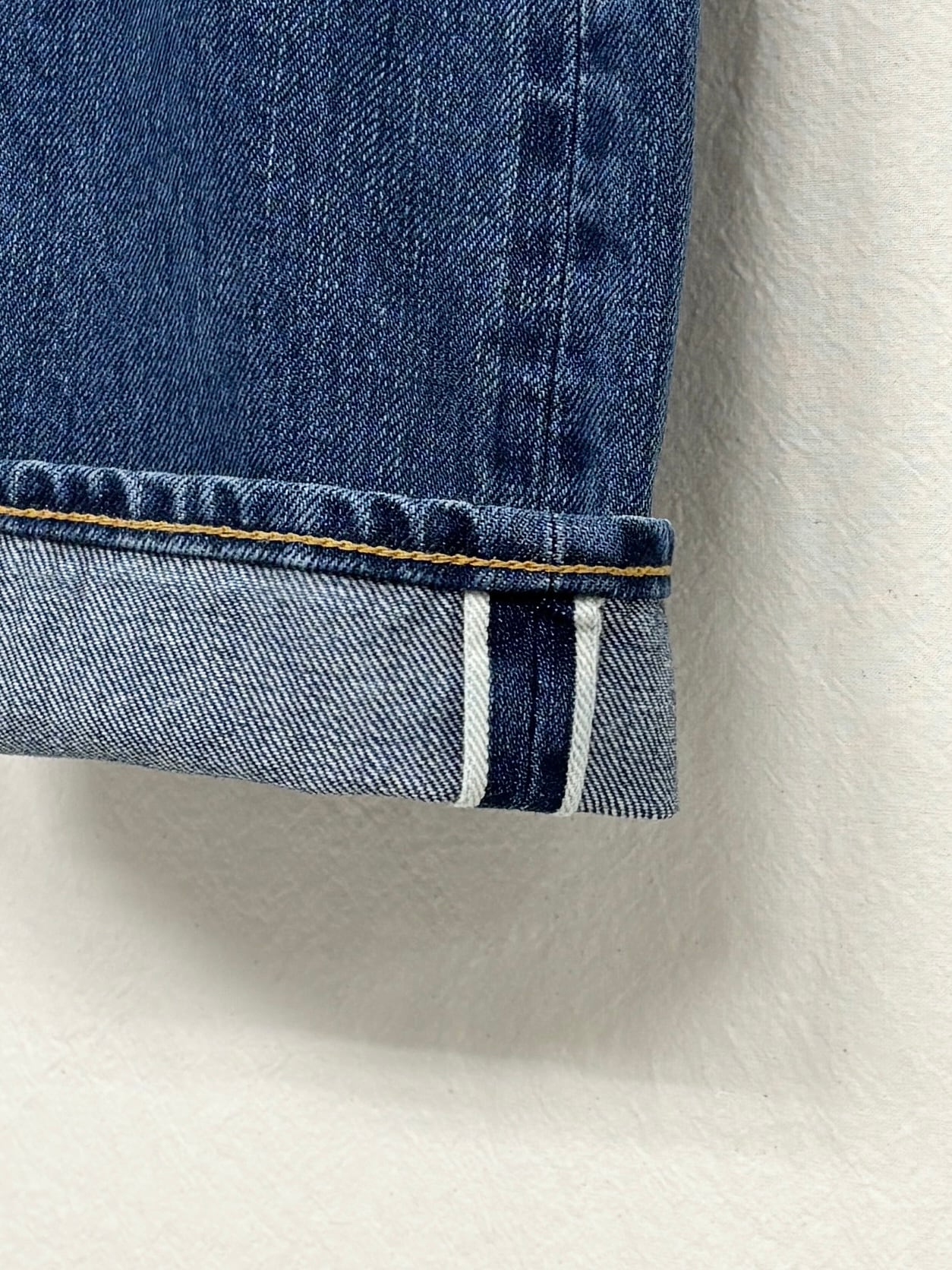 awasa / selvage denim 5 pocket straight pants (INDIGO) | THE
