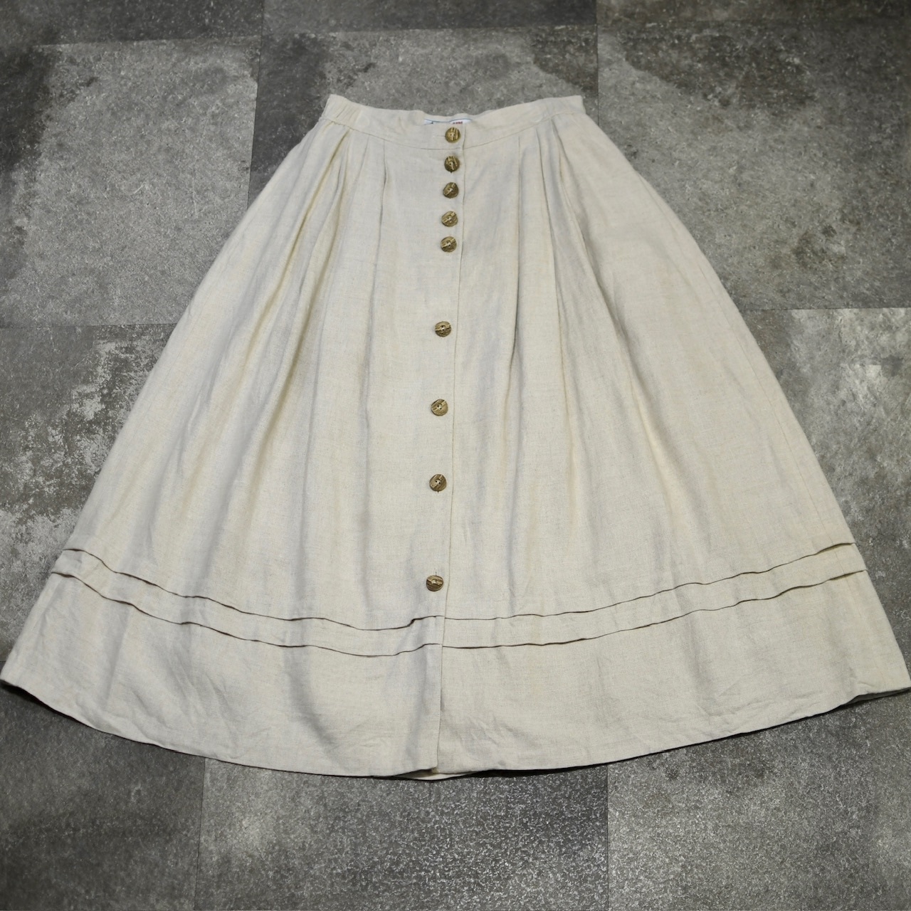 tyrolean linen skirt ivory