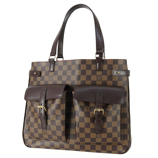 Used LOUIS VUITTON ルイヴィトン トートバッグ ユゼス ダミエ N51128 ブラウン A4収納 中古美品