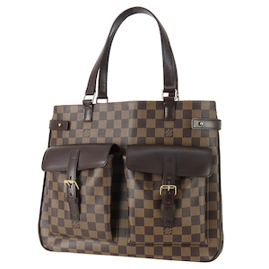 Used LOUIS VUITTON ルイヴィトン トートバッグ ユゼス ダミエ N51128 ブラウン A4収納 中古美品
