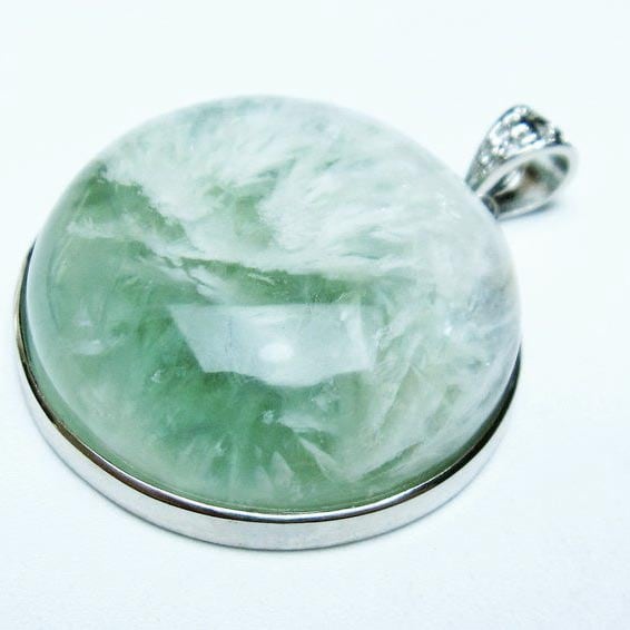 エンジェルフェザー フローライト ペンダント 一点物 112-12076