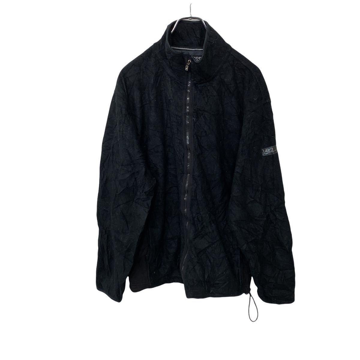 ジップアップフリースジャケット Mサイズ ブラック 古着卸 アメリカ仕