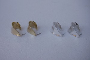 〈Brass/Silver925〉leaf pierce