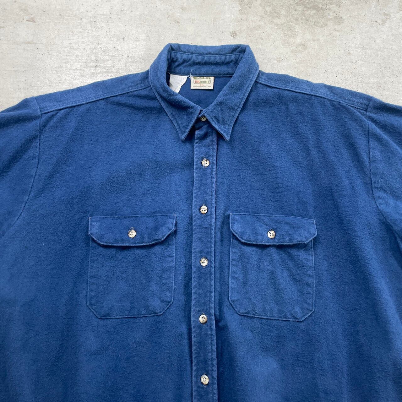 90年代 FIVE BROTHER ファイブブラザー シャモアクロスシャツ メンズ 