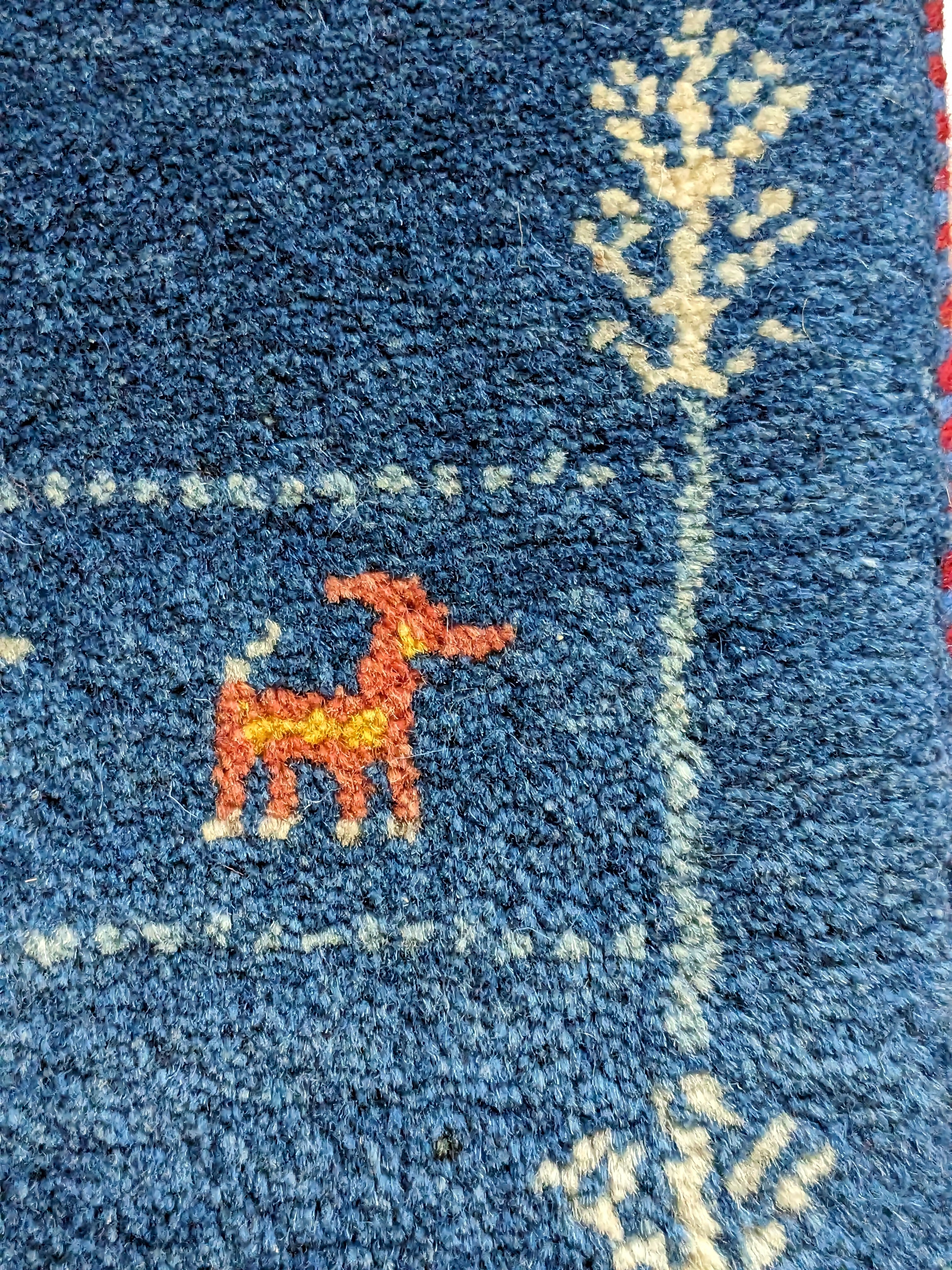 イラン カシュガイ族のギャッベクッション40×40夏 | オリエンタル雑貨