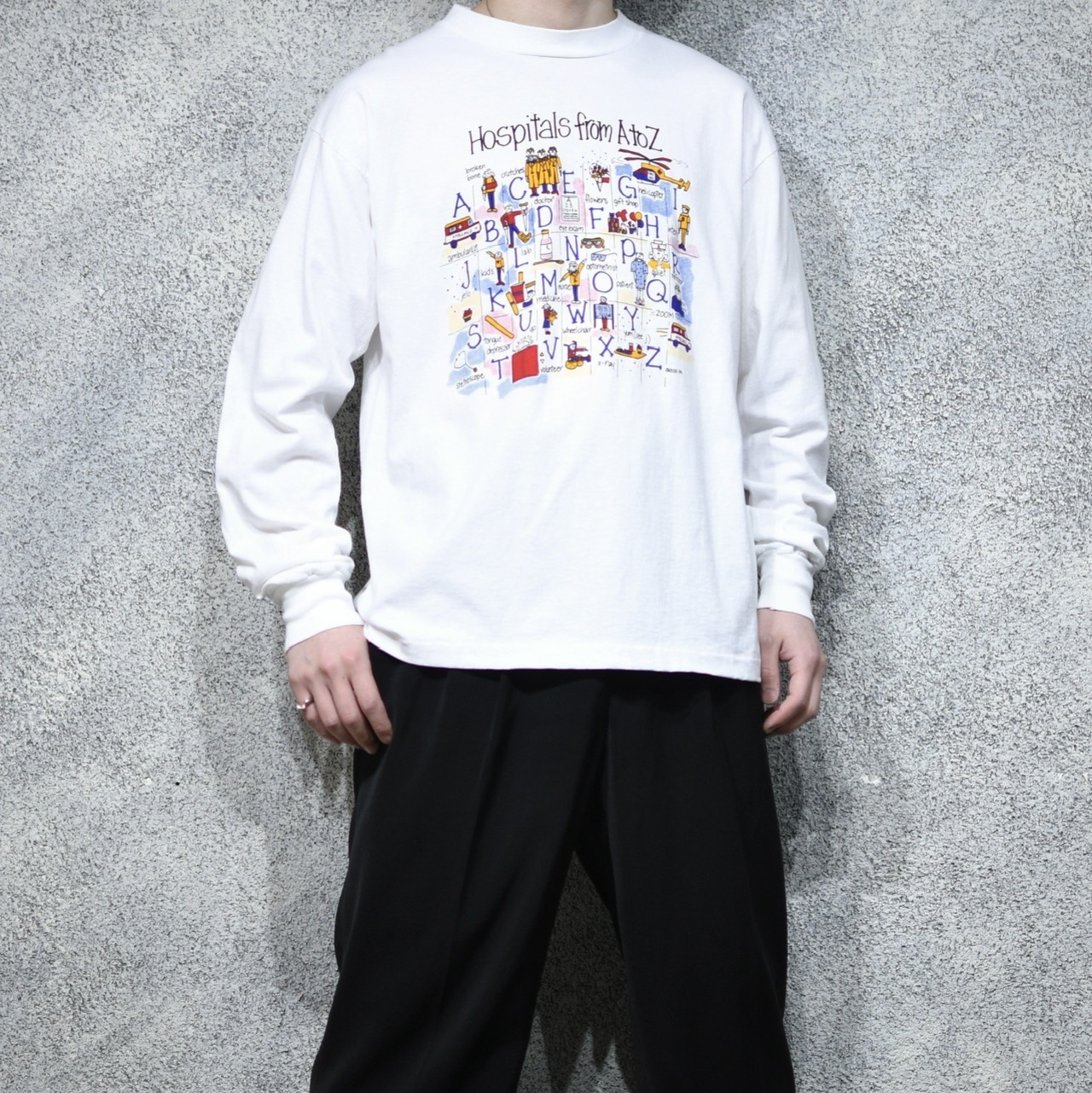 90's hospitals from A to Z long sleeve tee