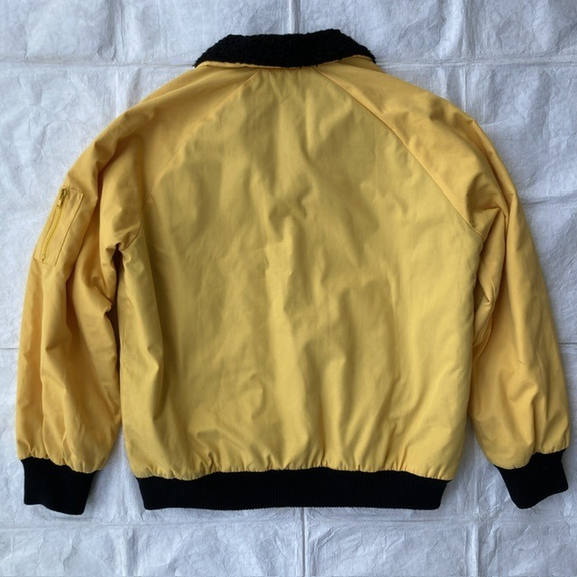 Kodak ボアブルゾン 80s イエロー 企業物 日本製 ヴィンテージ古着 画像2