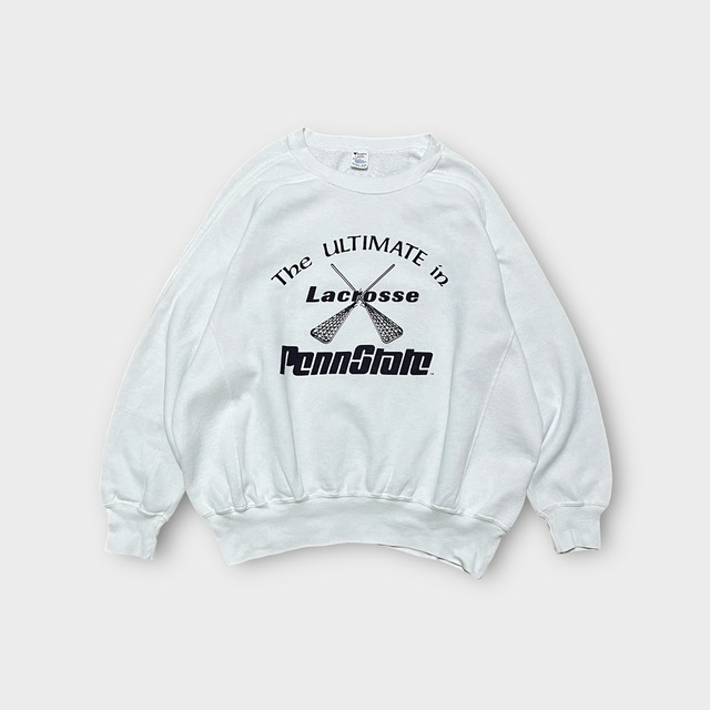 【Champion】1980's フリーダムスリーブサイドリブプリントスウェット MADE IN USA