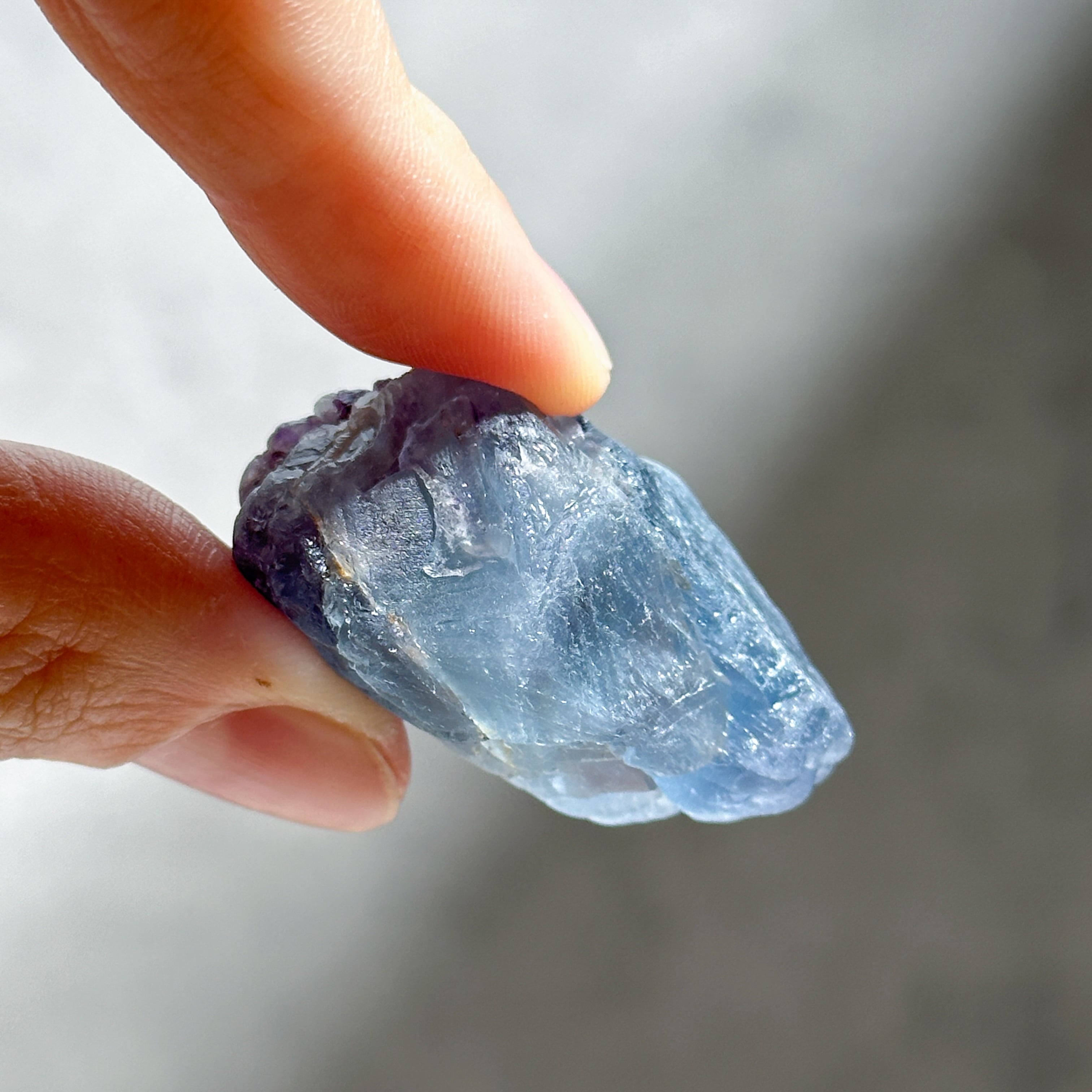 ブルー、パープルフローライト 原石73◇ Blue Fluorite ◇天然石・鉱物