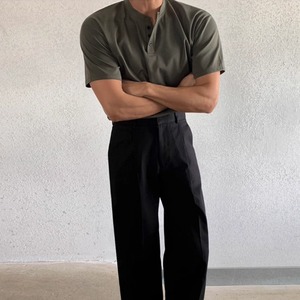 ヘンリーネックTシャツ　0602