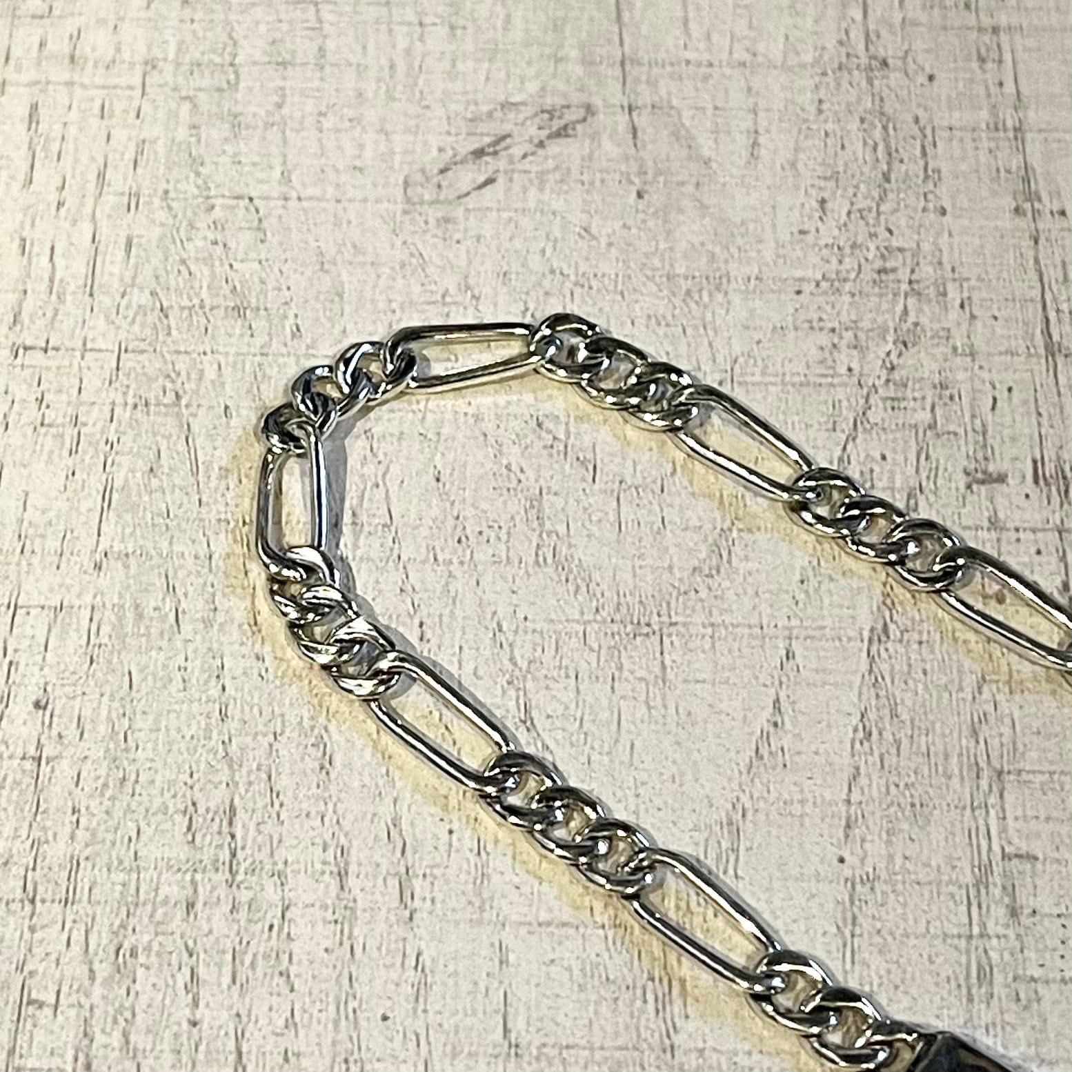 MEXICO MADE FIGARO CHAIN BRACELET -SILVER925- フィガロチェーン