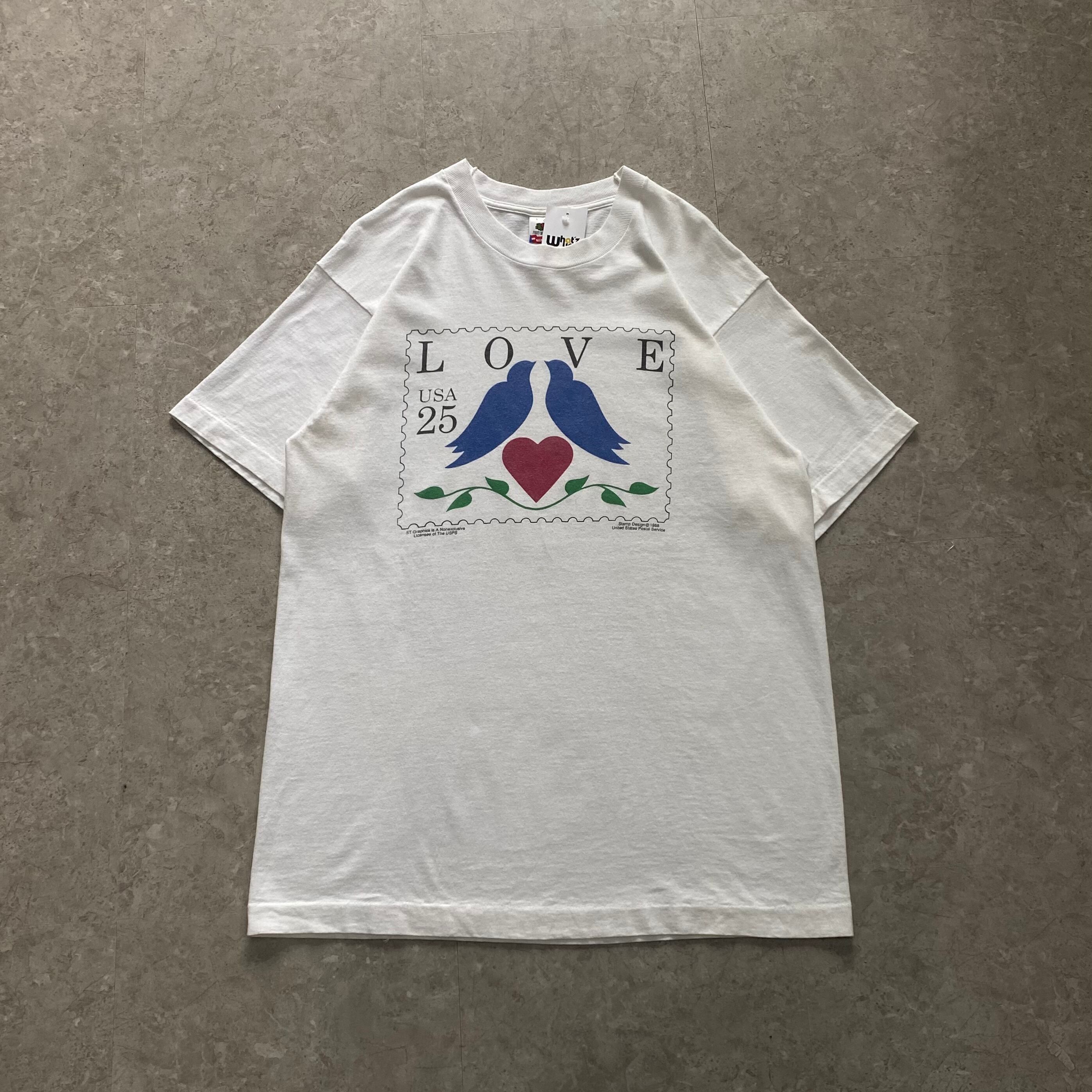 90s Stamp Design "LOVE" T-shirt【仙台店】