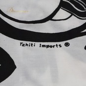 フラダンス 衣装 TAHITI IMPORTS タヒチインポーツ Anela Wink アネラウィンク パウスカート ホワイト系 ブラック系 モノトーン かわいい 華やか 鮮やか 明るい ハワイアン アロハ ハワイアンプリント フラ ダンス レッスン 練習