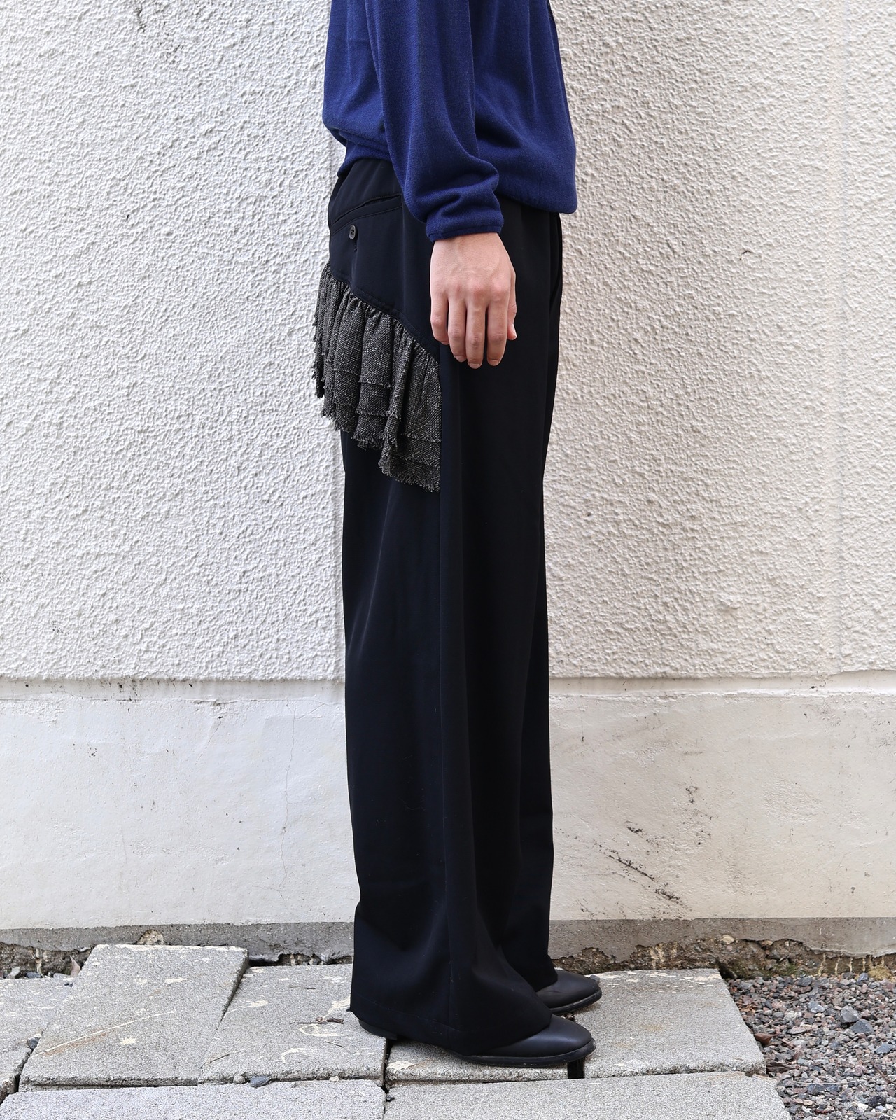 【Y's】hip design straight slacks