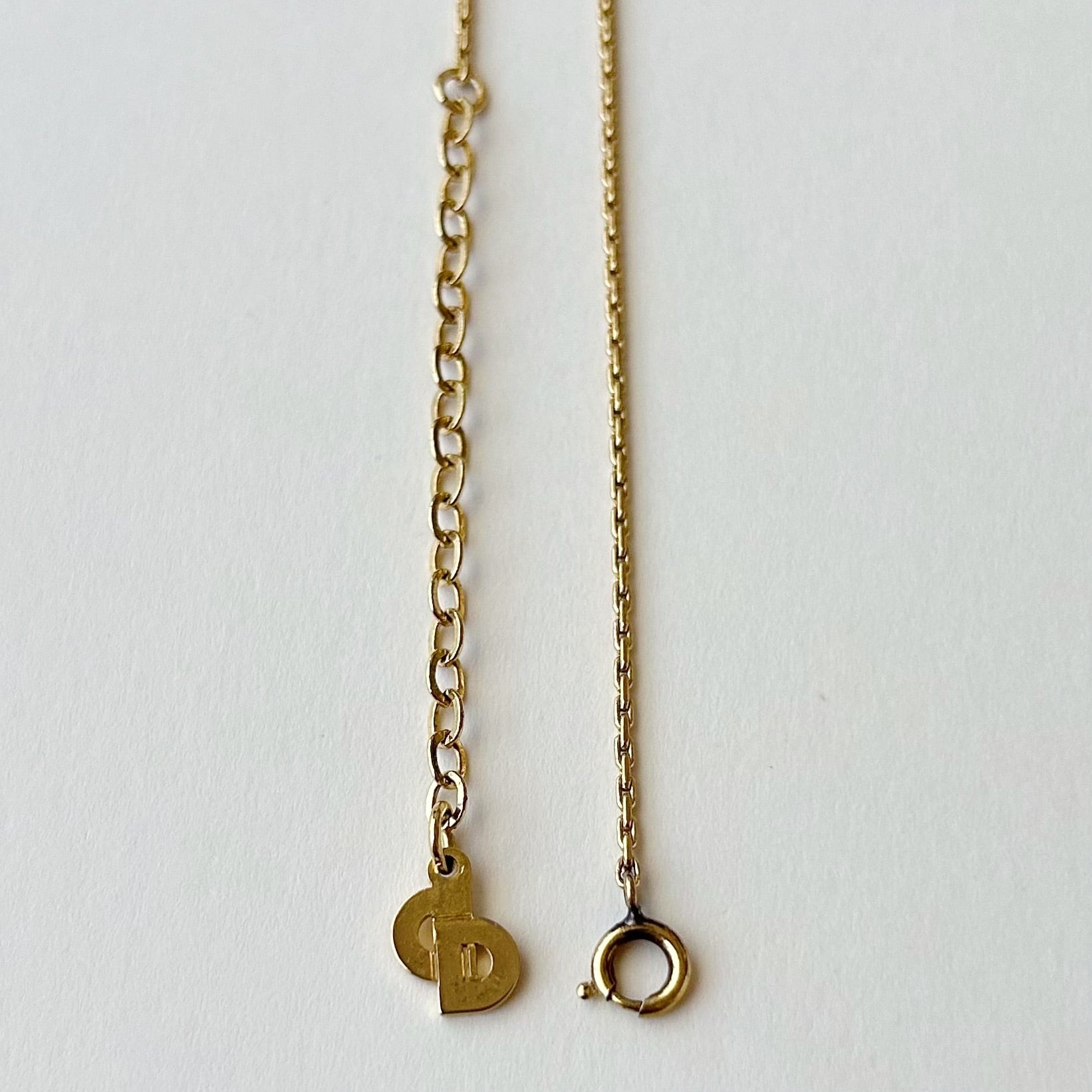 N6297】Christian Dior logo cut out necklace/クリスチャンディオール