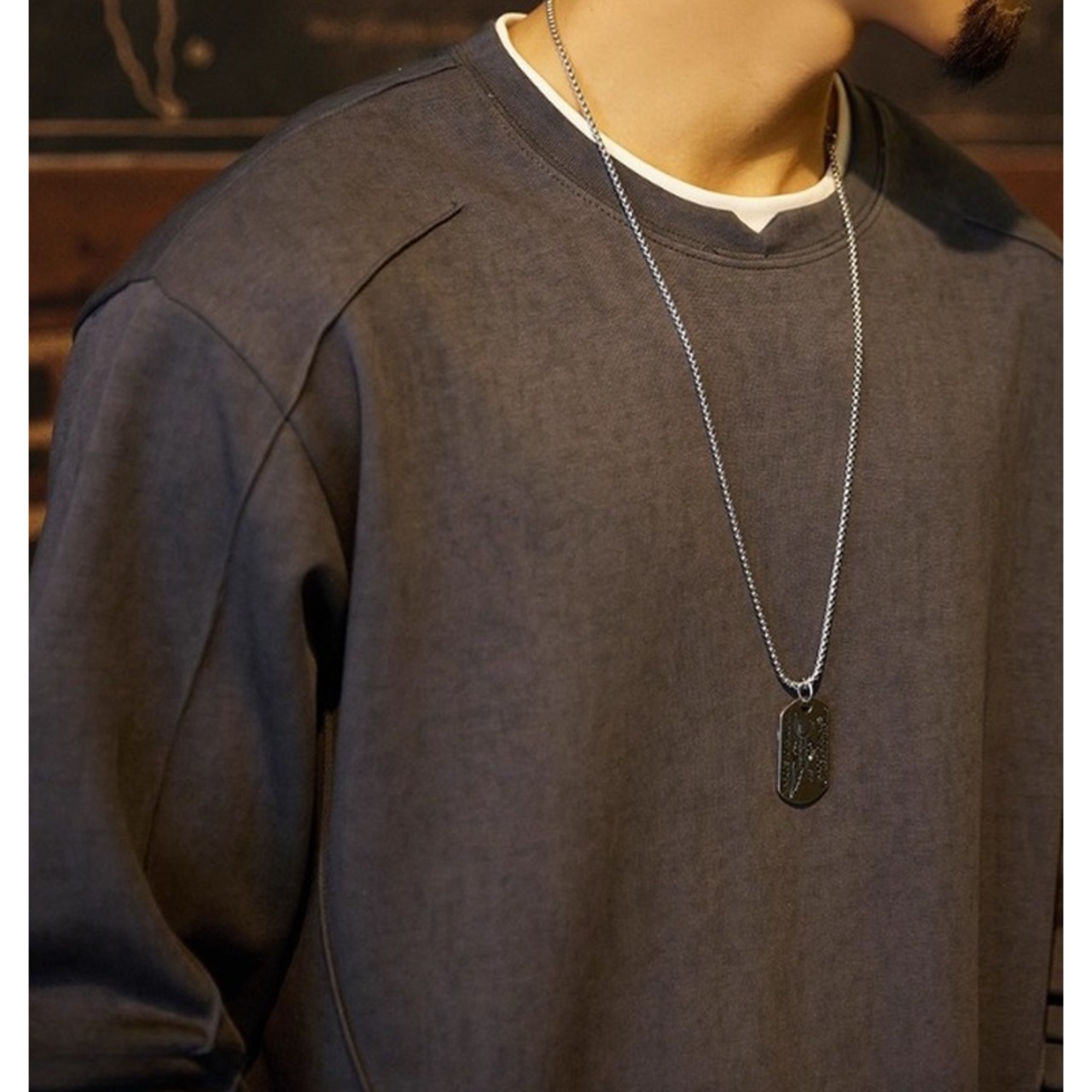 フェイクレイヤードスウェットシャツ 10245