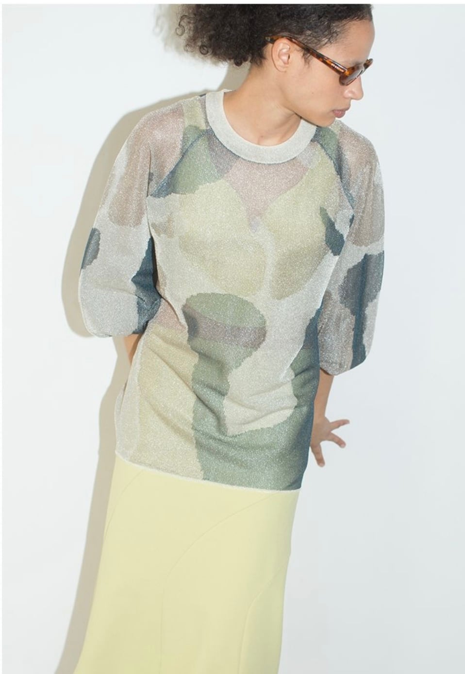 LEINWANDE nature camo sheer top／通販のお問い合わせ | AAR