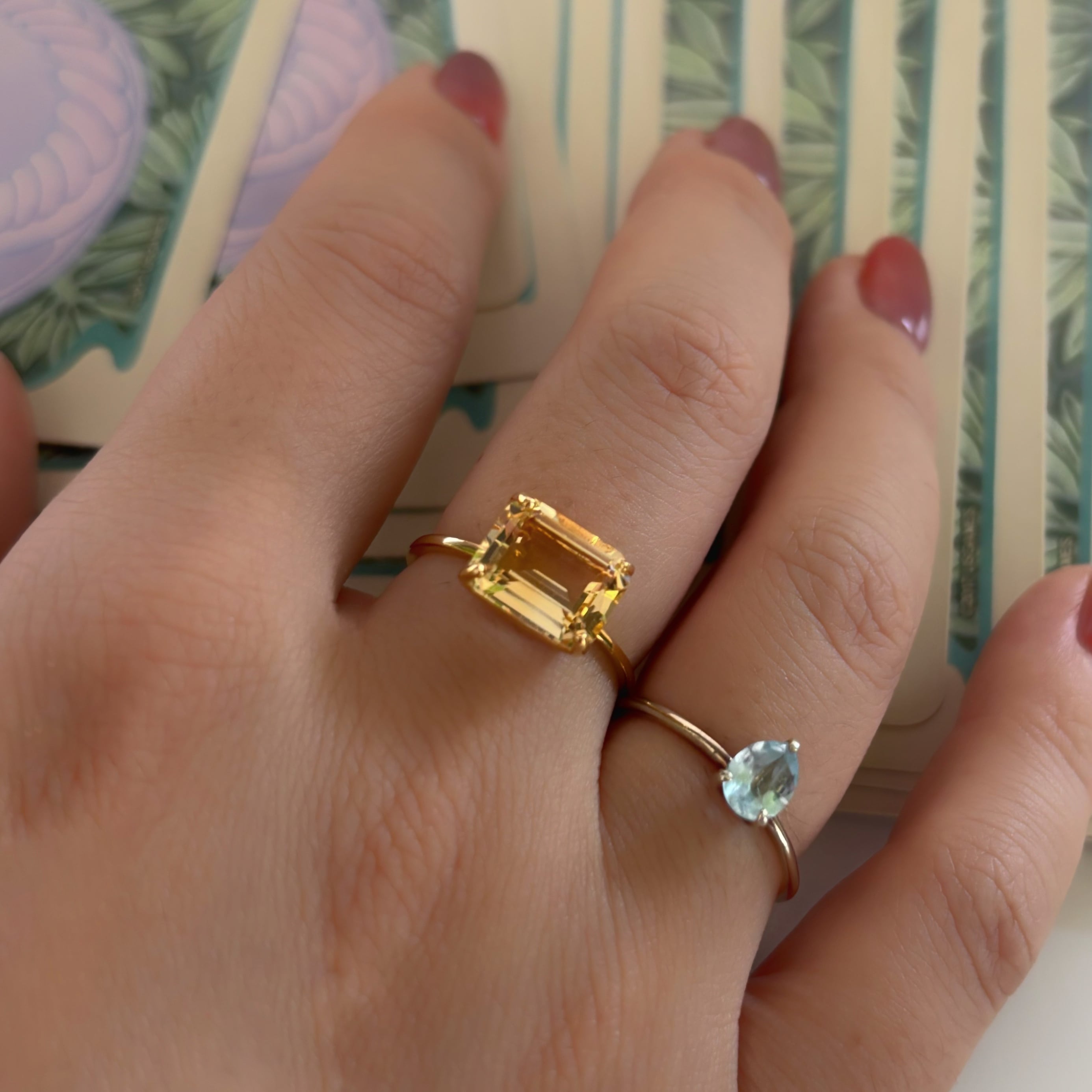 square ring】バイカラーシトリン | arcana