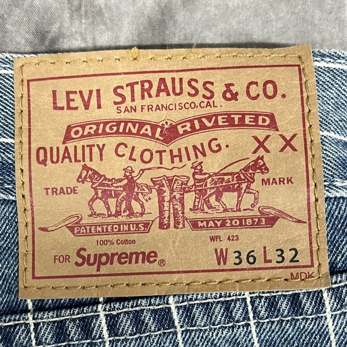 Supreme×Levi's/シュプリーム×リーバイス【18SS】Pinstripe 550
