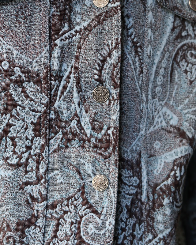 Paisley pattern short length jacket