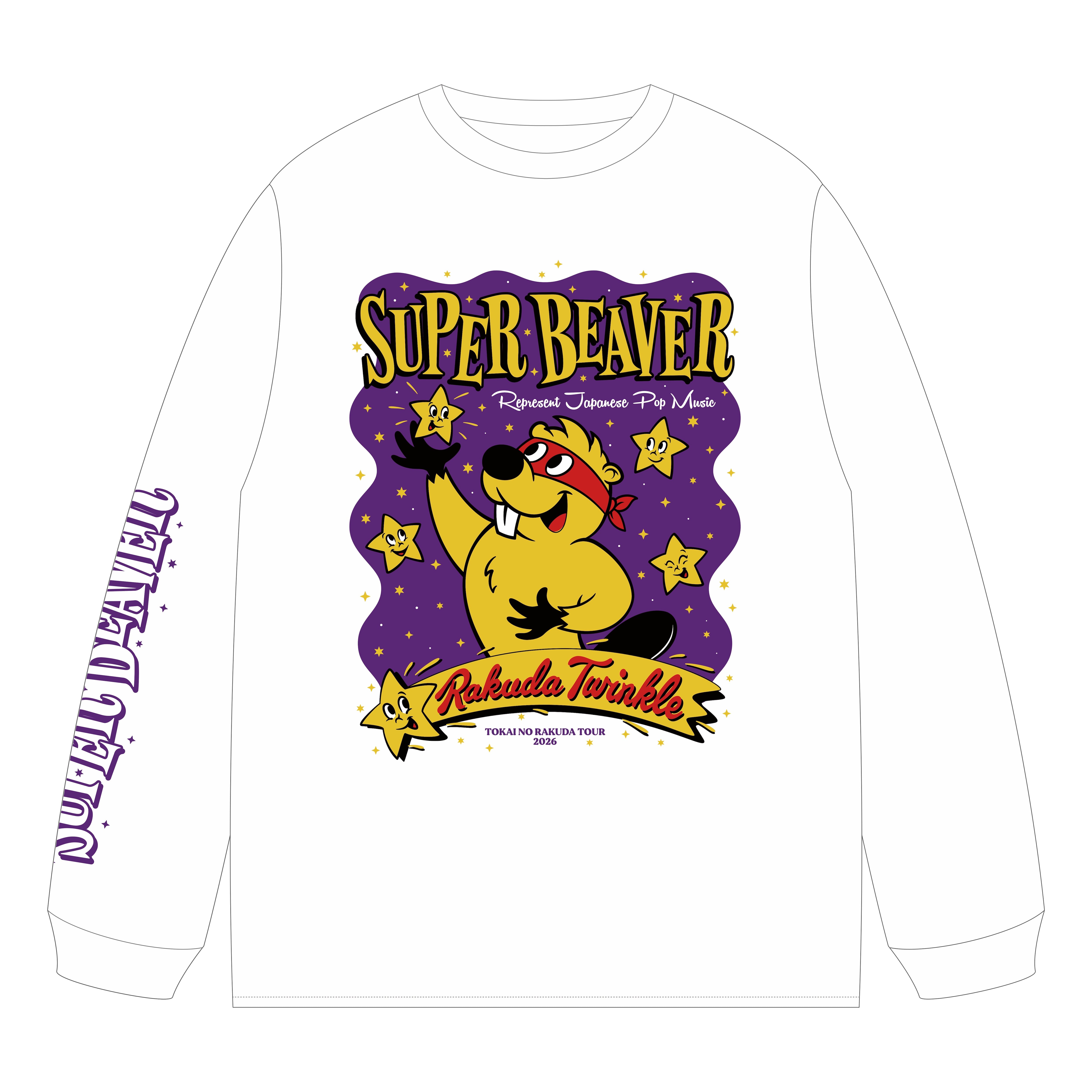 トゥインクルーツアーロン T | SUPER BEAVER OFFICIAL WEBSTORE