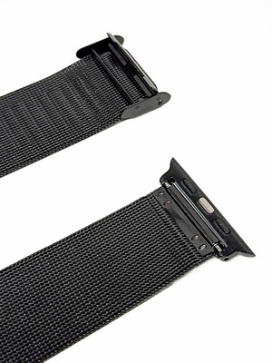 ELECOM Apple Watch 49/46/45/44/42mm用 ミラネーゼ ステンレスバンド AW-44BDSSMBK