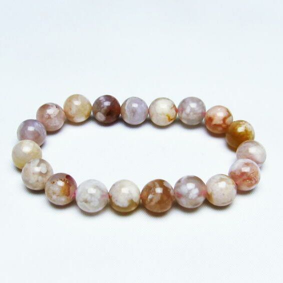 チェリーブロッサムアゲート ブレスレット 桜瑪瑙 11mm [M便 1/10] 111-24614