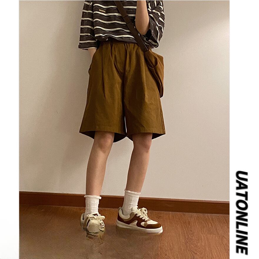 サブカル 服 地雷系 通販 アメリカン レトロ ハーフパンツ ワイド ストリート系