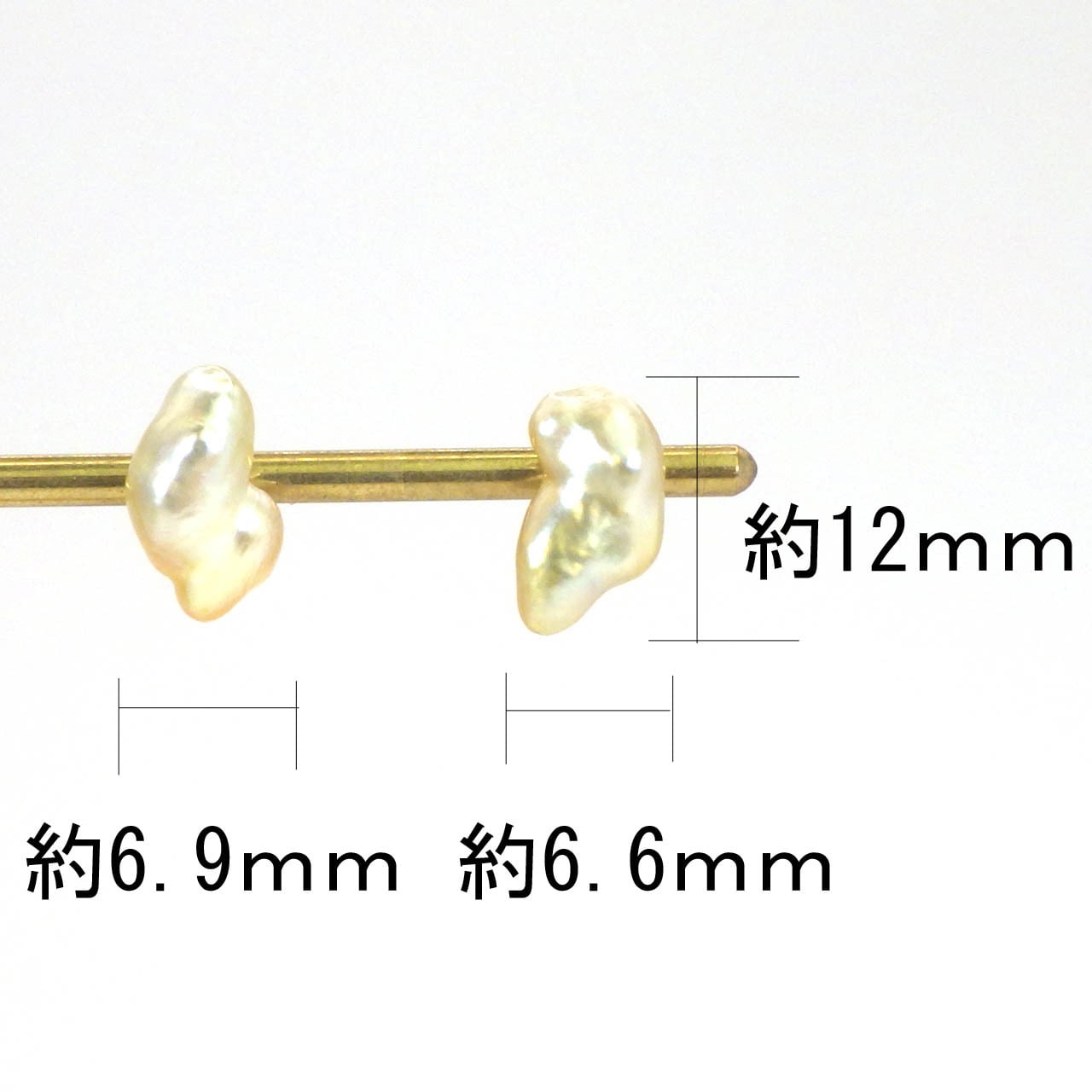 K18YG 南洋白蝶ケシ真珠ピアス（R50703） | KAWABE JEWELRY online shop